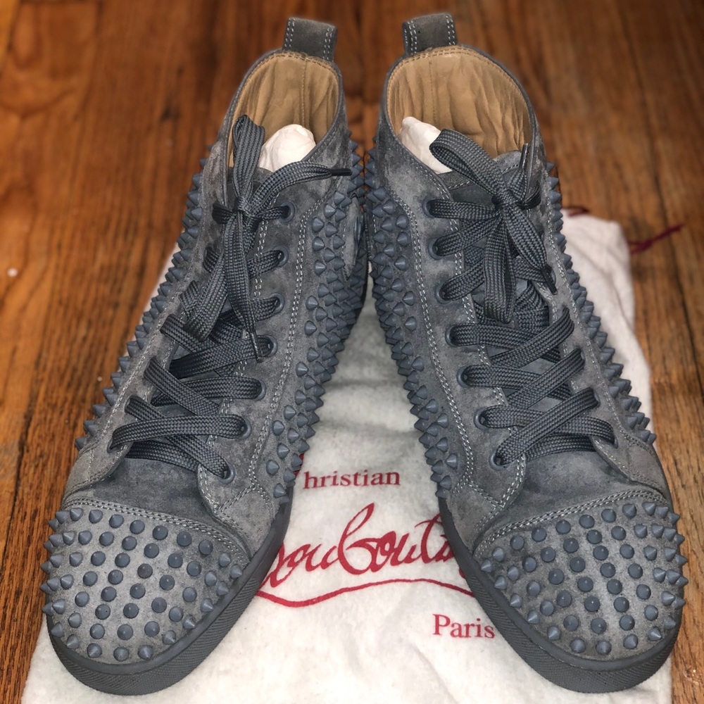 Christian Louboutin MENS LOUIS Flat Suede Sneakers